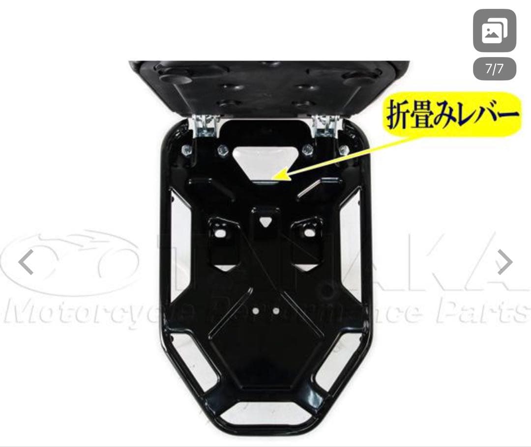 クロスカブ110用　ピリオンシートバックキャリア