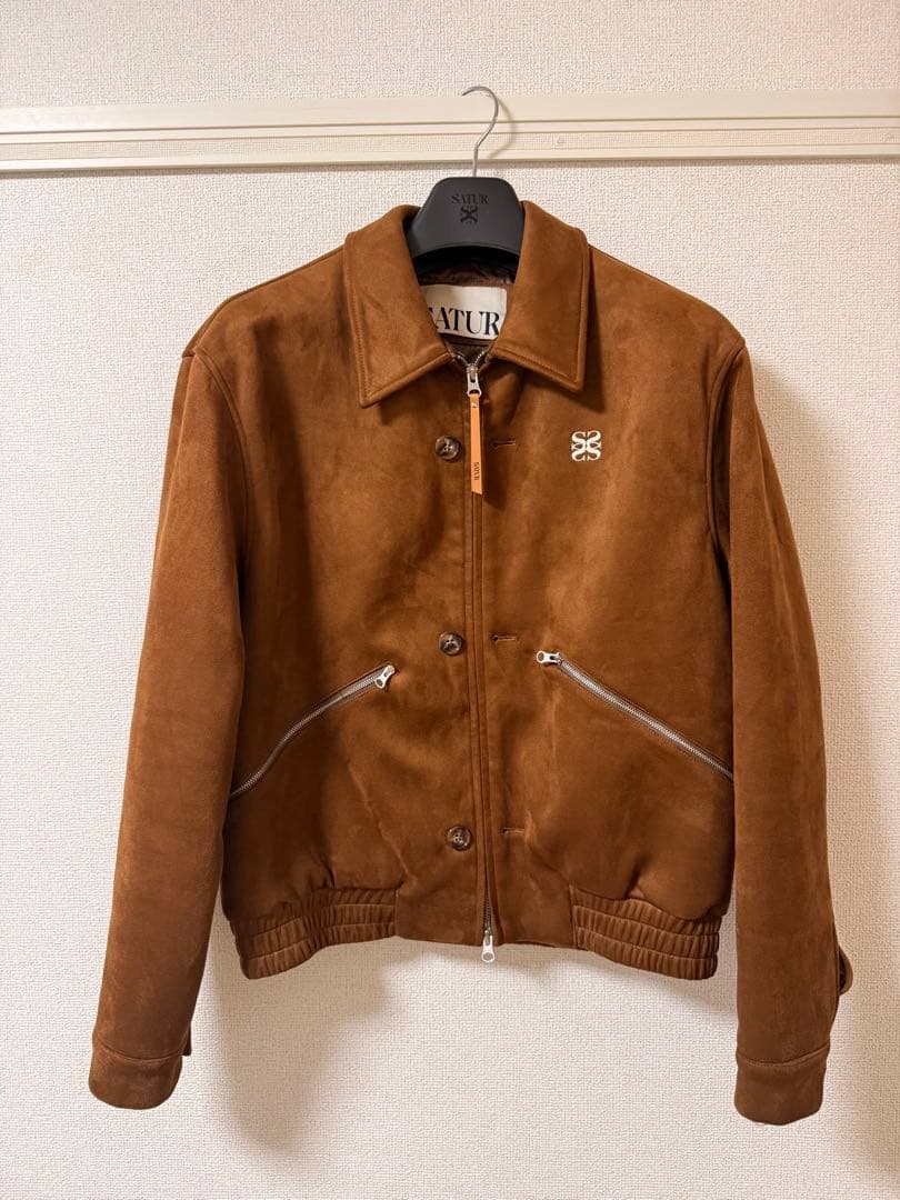 SATUR ブラウン スエードジャケット