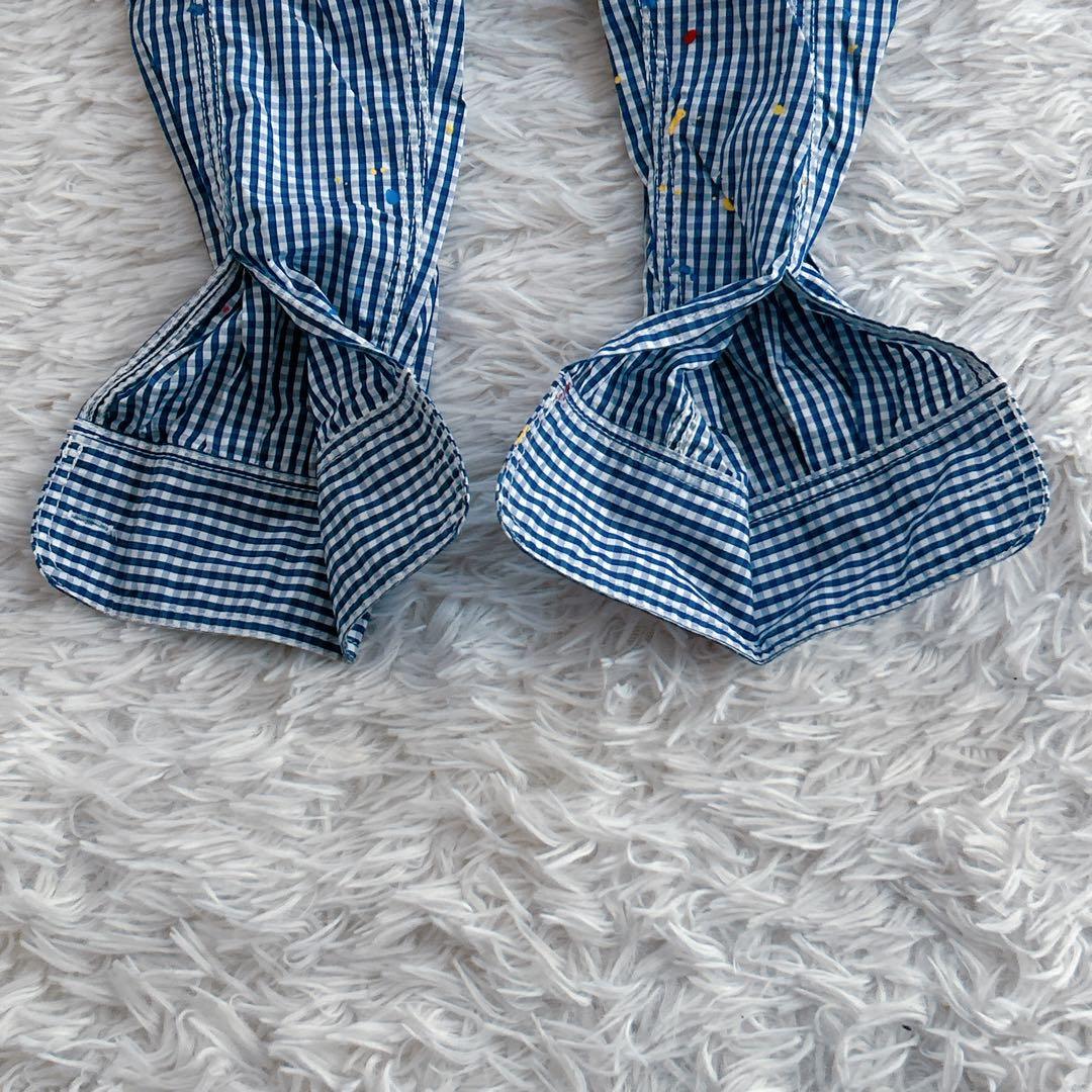 希少品✨ コムデギャルソンオム ペンキ加工 ギンガムチェックロングスリーブシャツ