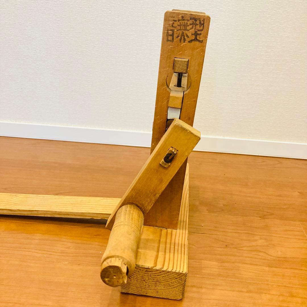 綿繰機 アンティーク　手仕事