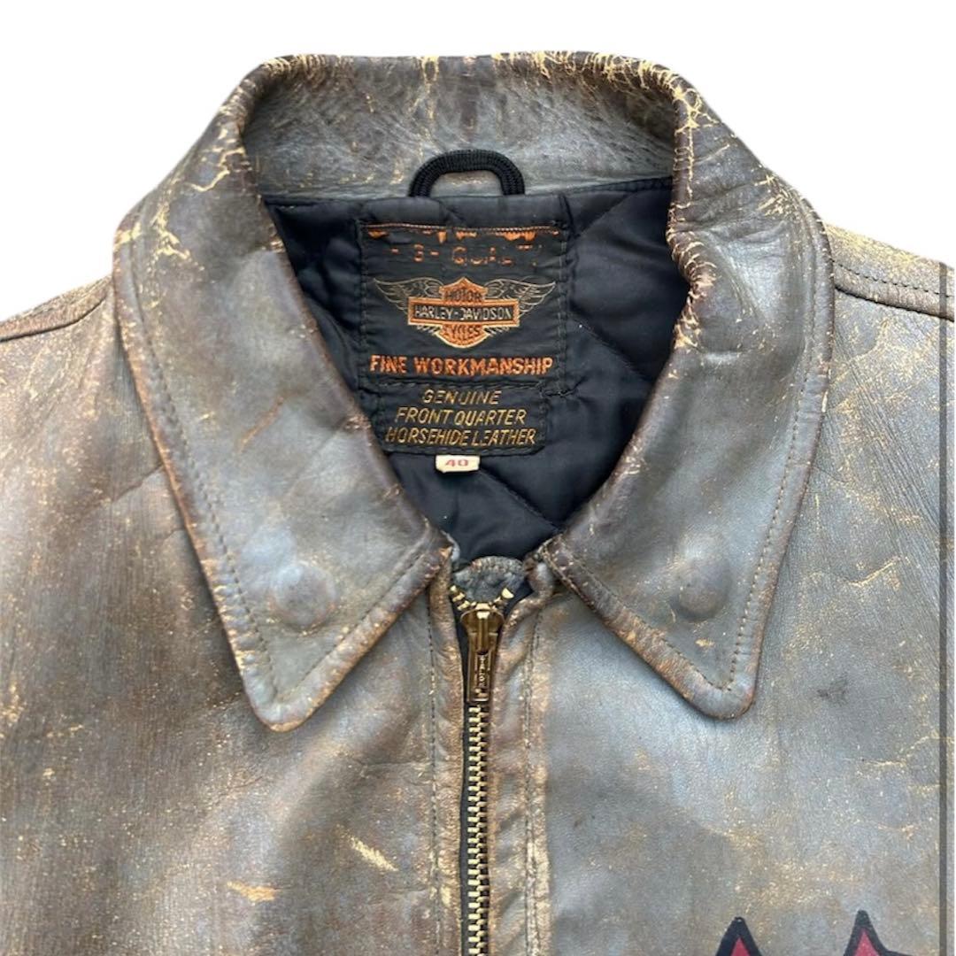 50s ハーレーダビットソン　ライダース　ジャケット