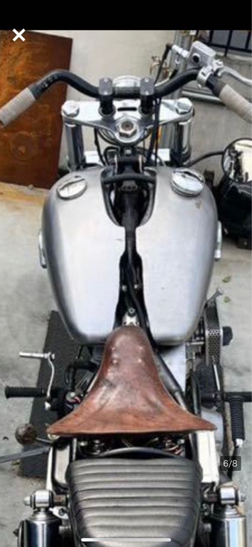 3.5ガロン ファットボブガスタンク　分割タンク