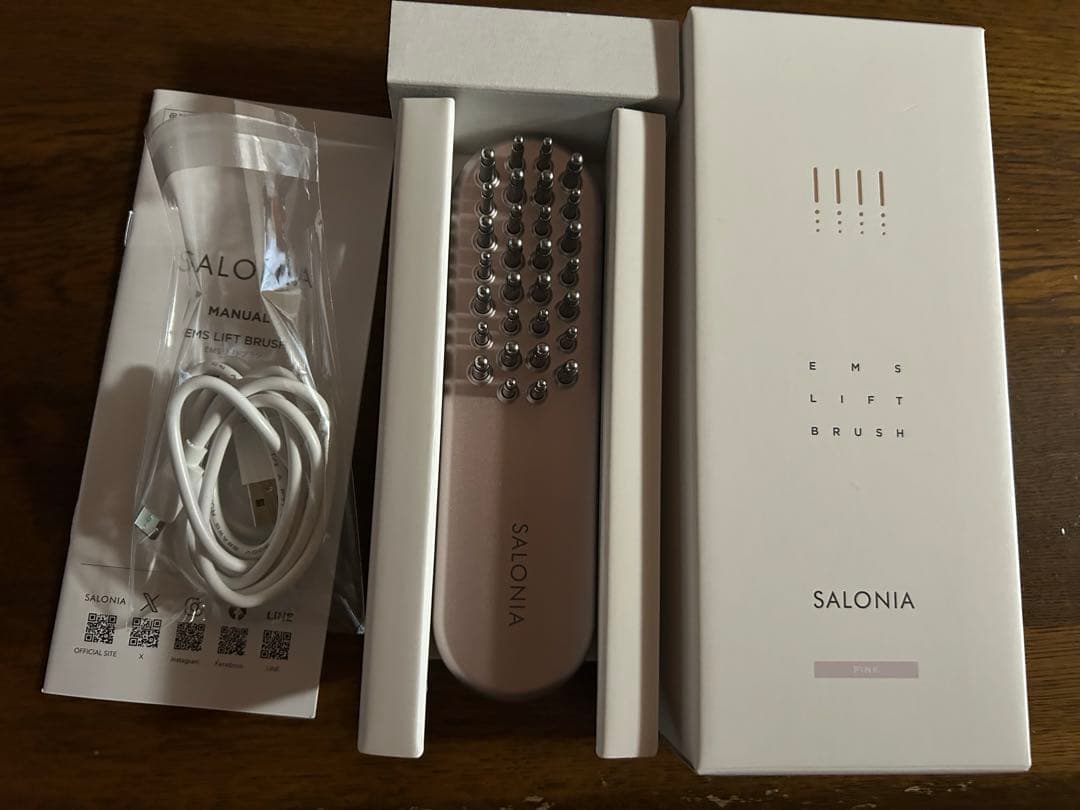サロニアEMSリフトブラシ　ピンク