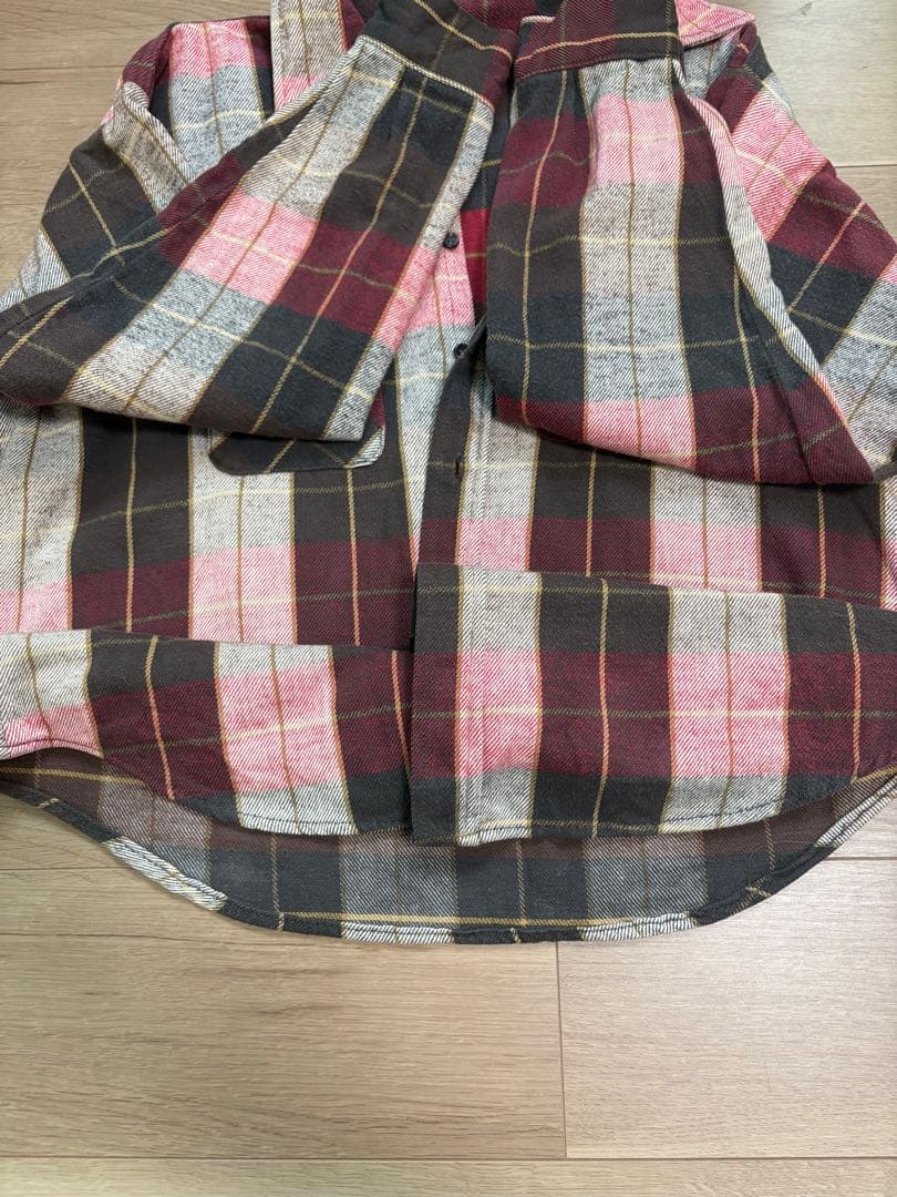 70s FIVE BROTHER ネルシャツ USA製 XL レアカラー