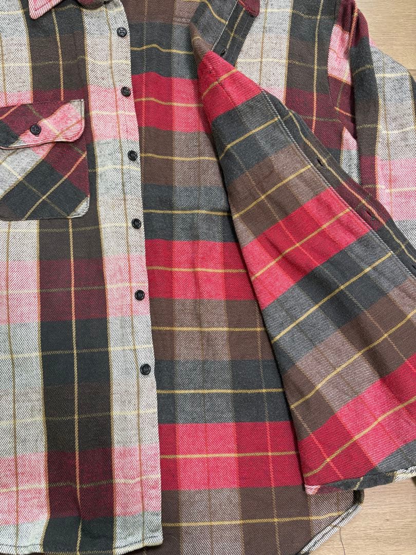 70s FIVE BROTHER ネルシャツ USA製 XL レアカラー