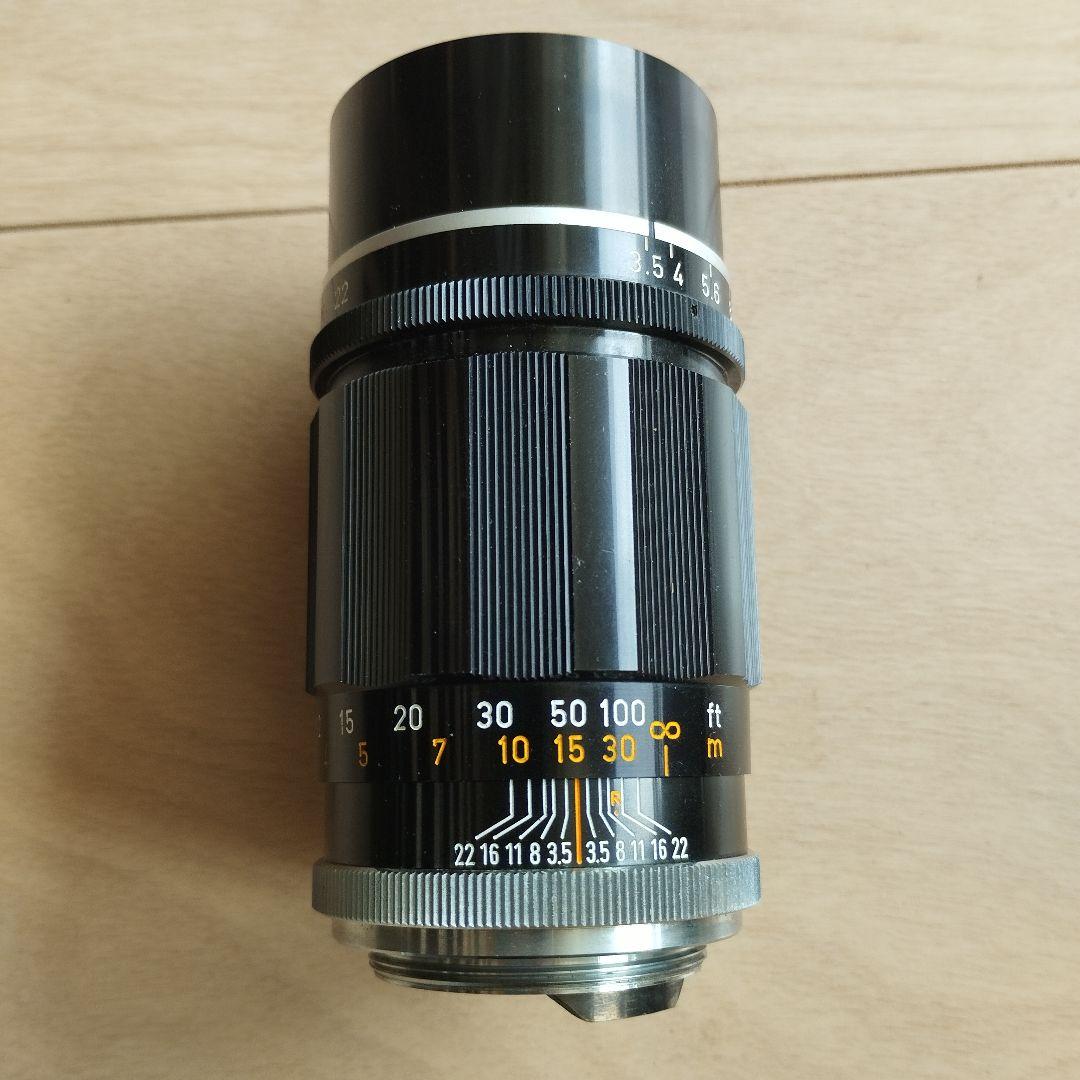 【美品】キヤノン　135mm F3.5　Ⅲ　Lマウント　 純正前後キャップ付き