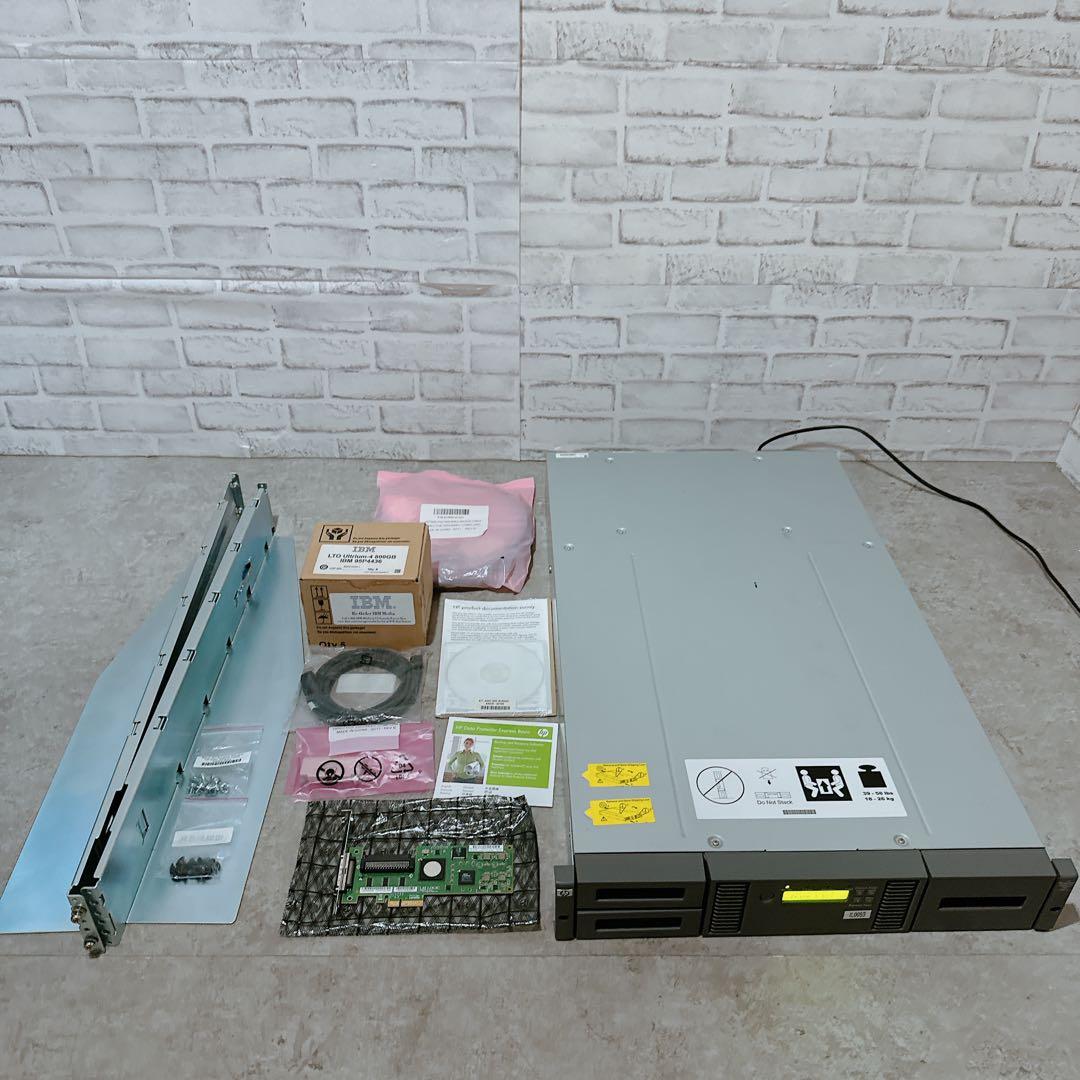 HP MSL2024 LTO4 テープライブラリー SC11 付属品多数