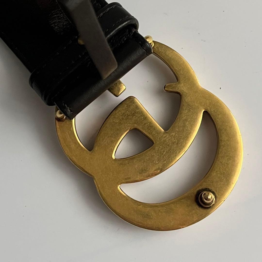 極美品✨　GUCCI グッチ ベルト　マーモント　GG ブラウン　メンズ