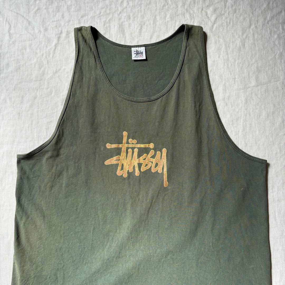 90s USA製 白タグ OLD STUSSY ステューシー タンクトップ XL