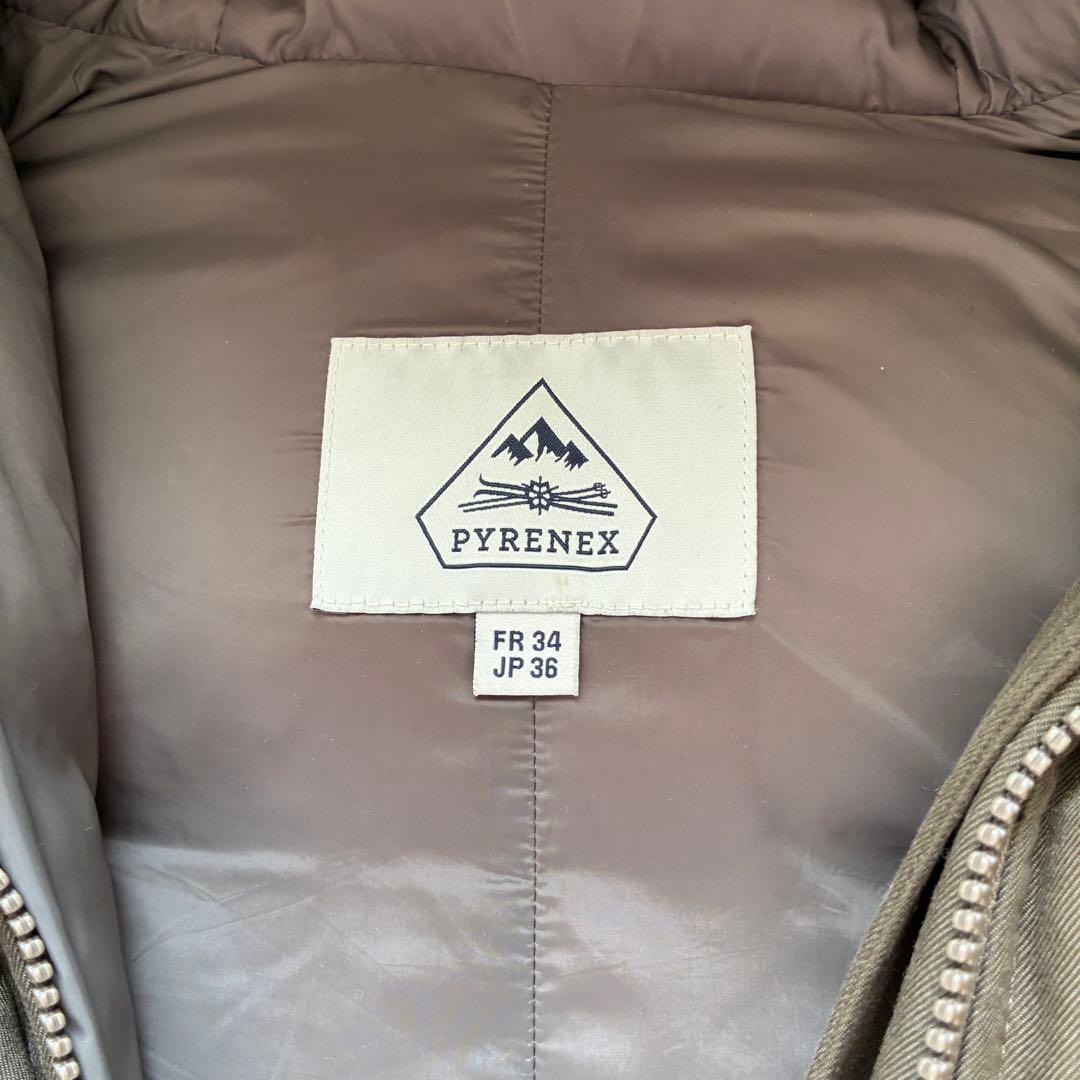 ピレネックス レディース ダウンジャケット カーキ 36