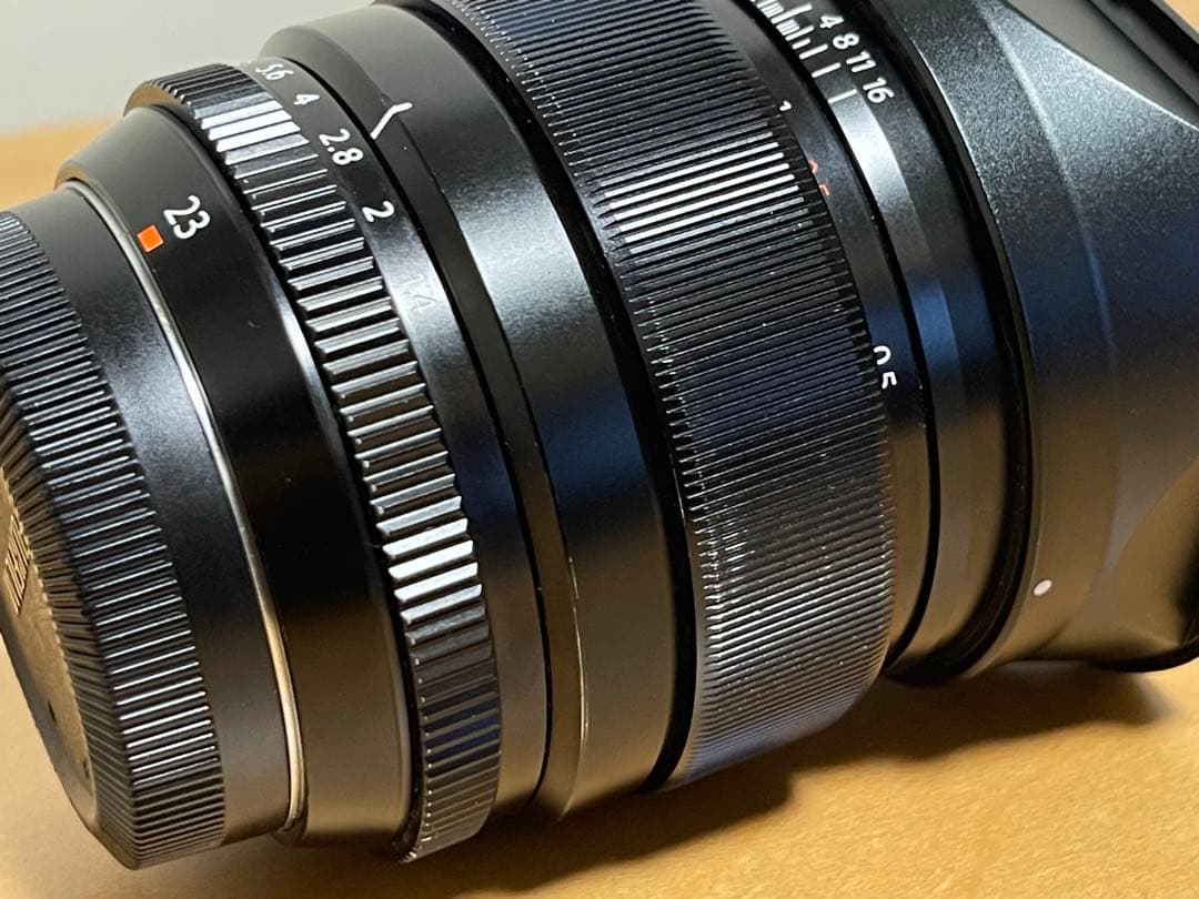 【動作品】FUJIFILM XF23mm F1.4 R 角形フード フィルター付