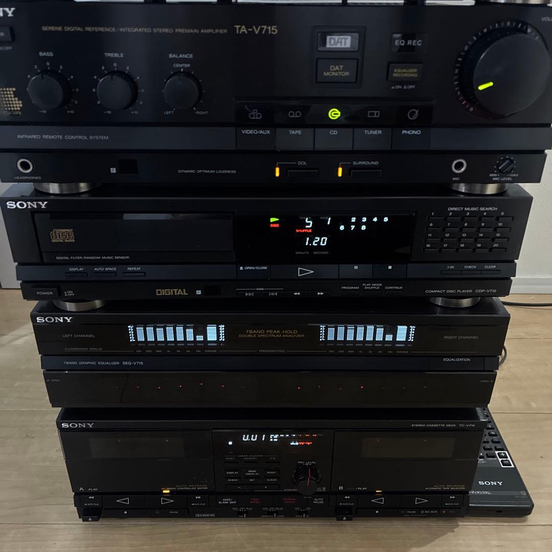 ソニー 希少上位　Liberty システムコンポ V715 セットです　動作ok
