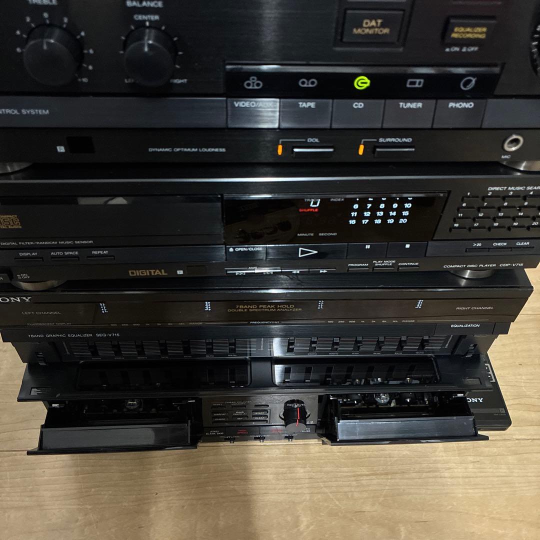 ソニー 希少上位　Liberty システムコンポ V715 セットです　動作ok