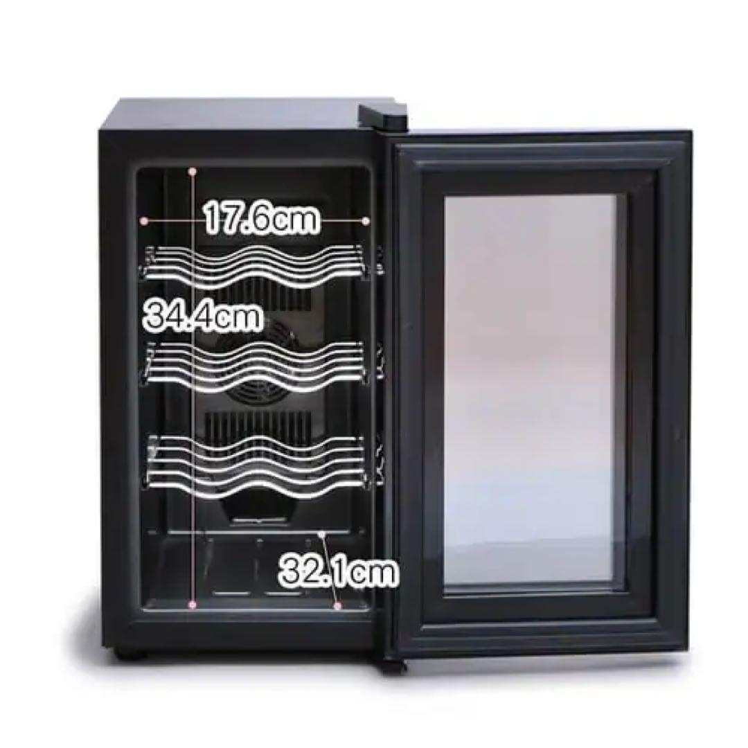 アイリスオーヤマ ワインセラー 8本収納 25Lペルチェ式 PWC-251P-B