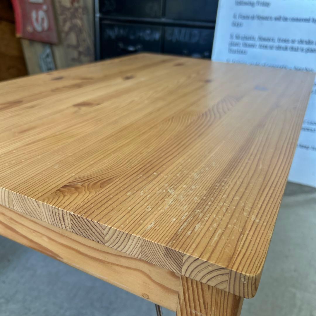 レトロ フォールディング ウッド テーブル 木製 ローサイズ キャンプ 折り畳み