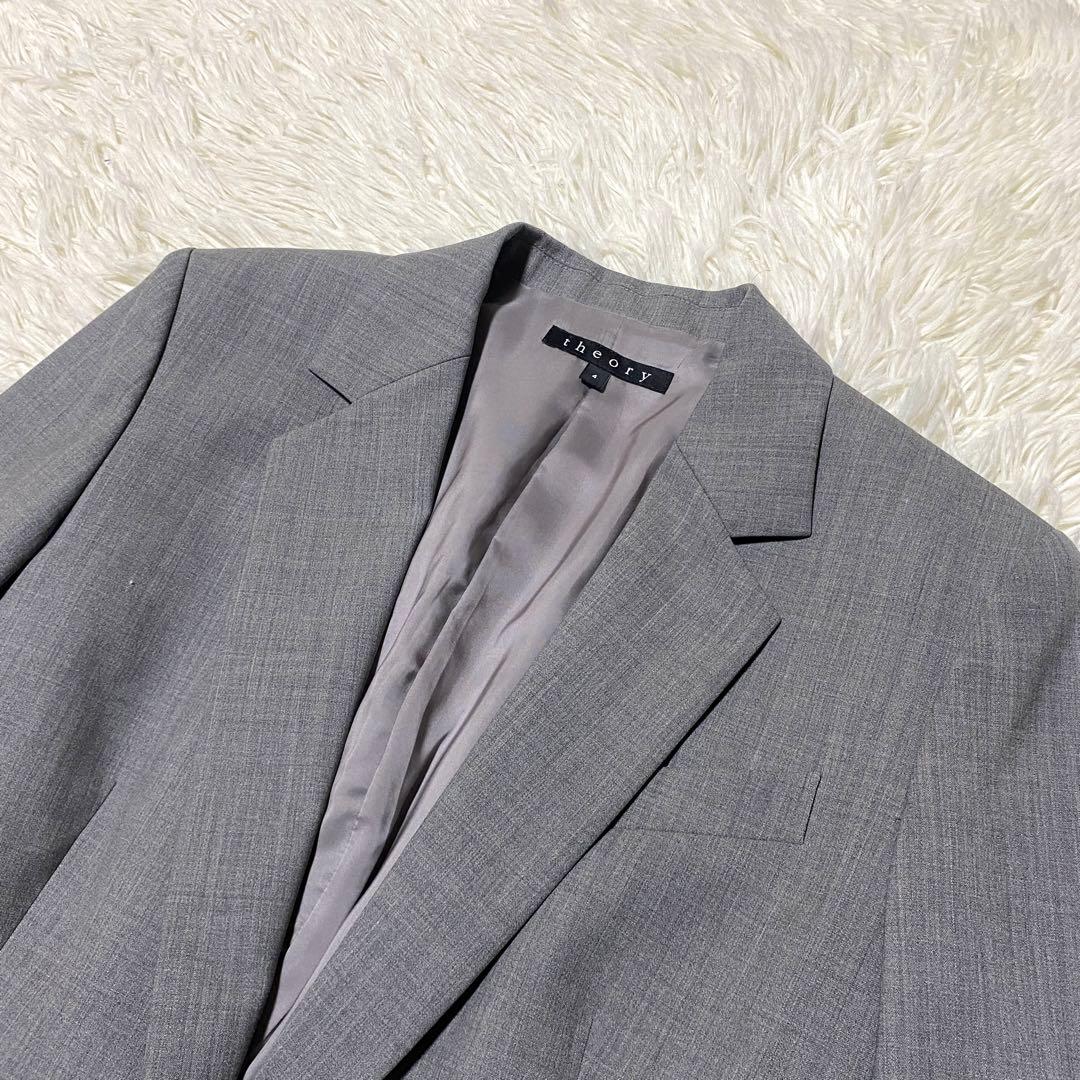 美品✨Theory スーツ セットアップ ビジネス 大きいサイズ XL グレー