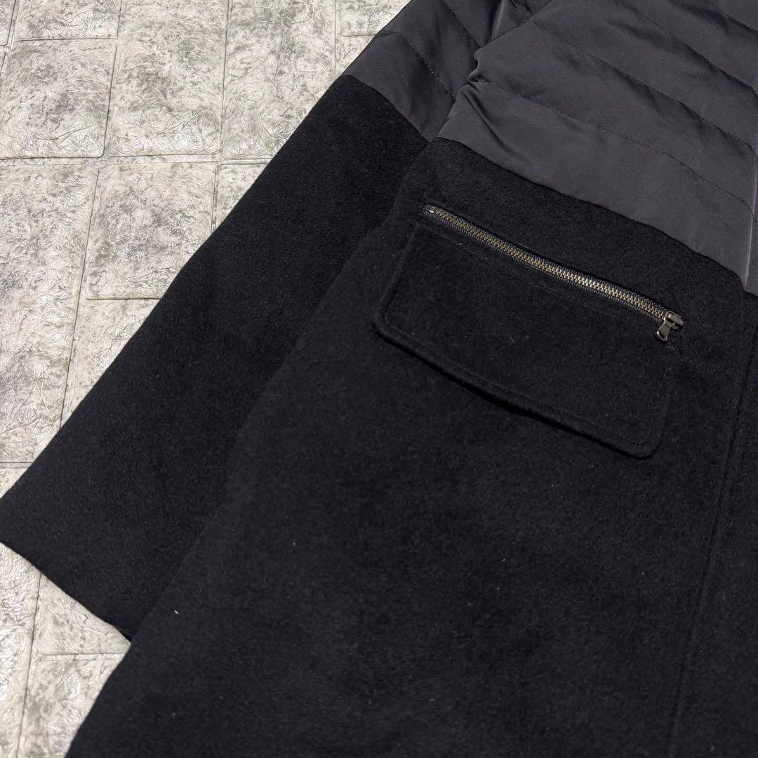 【美品】theory lux ダウンコート　異素材切り替え　フード