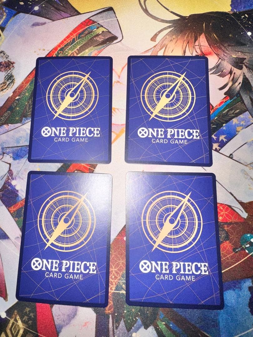 ワンピースカード モンキー・D・ルフィ(描き下ろしイラストVer. )4枚セット