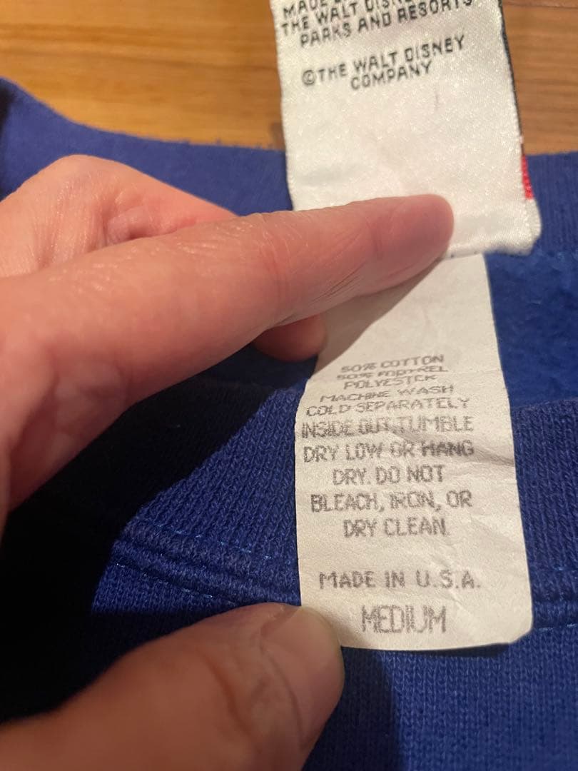 USA製 Disneyファンタジアミッキー 25周年スウェット青 90s