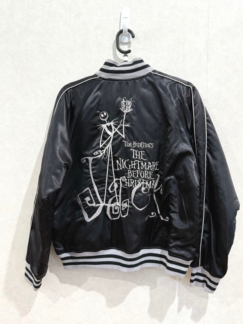 【新品未使用】ナイトメアビフォアクリスマス　ジャック　刺繍スカジャン