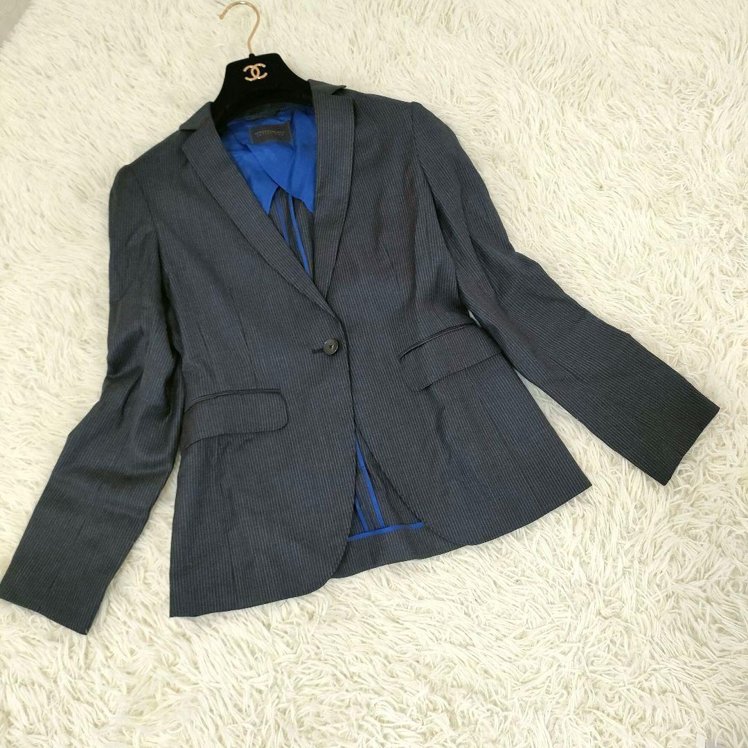 ほぼ未使用 トゥモローランド イタリア生地 パンツスーツ セットアップ 黒 通年