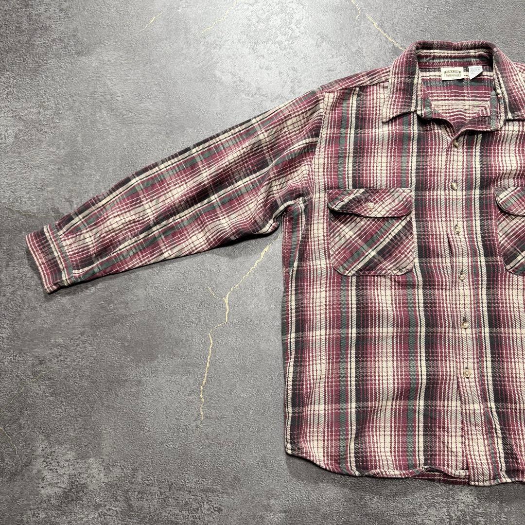 Five brotherヘビーネルシャツヘビネルピンクXL古着ファイブブラザー