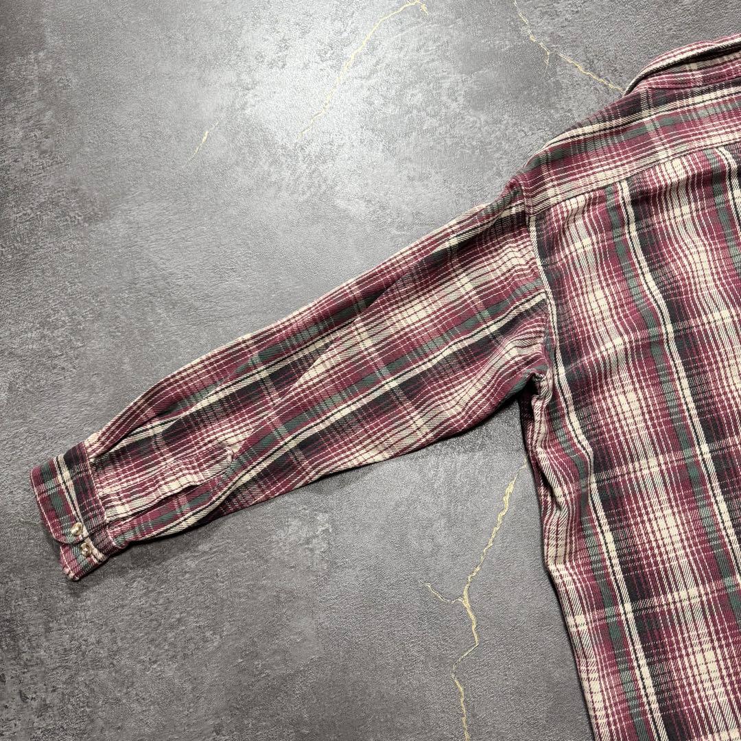 Five brotherヘビーネルシャツヘビネルピンクXL古着ファイブブラザー