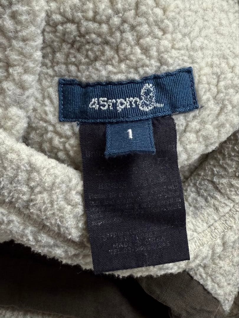 コグマ専用　45rpm リバーシブル ボア キャンバス ジャケット コート45R