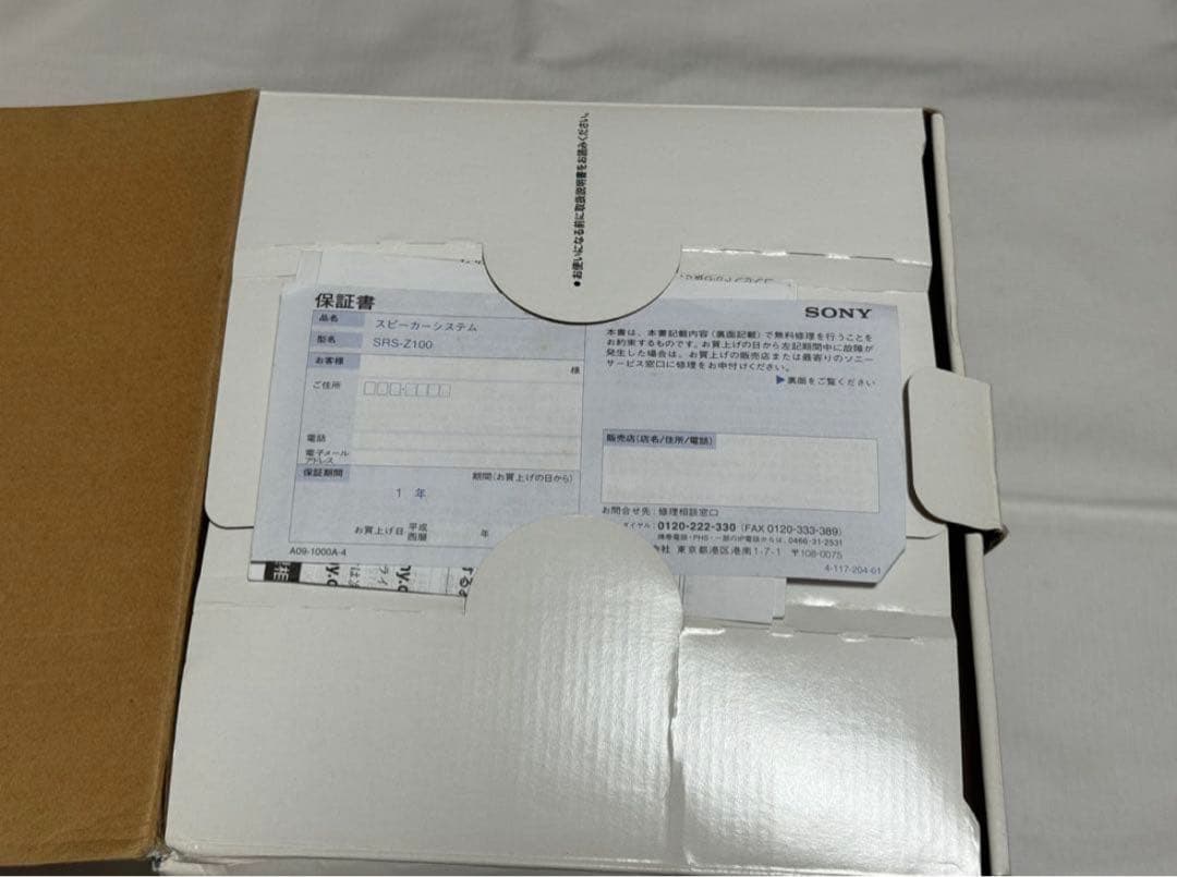 SONY SRS-Z100 アクティブスピーカー