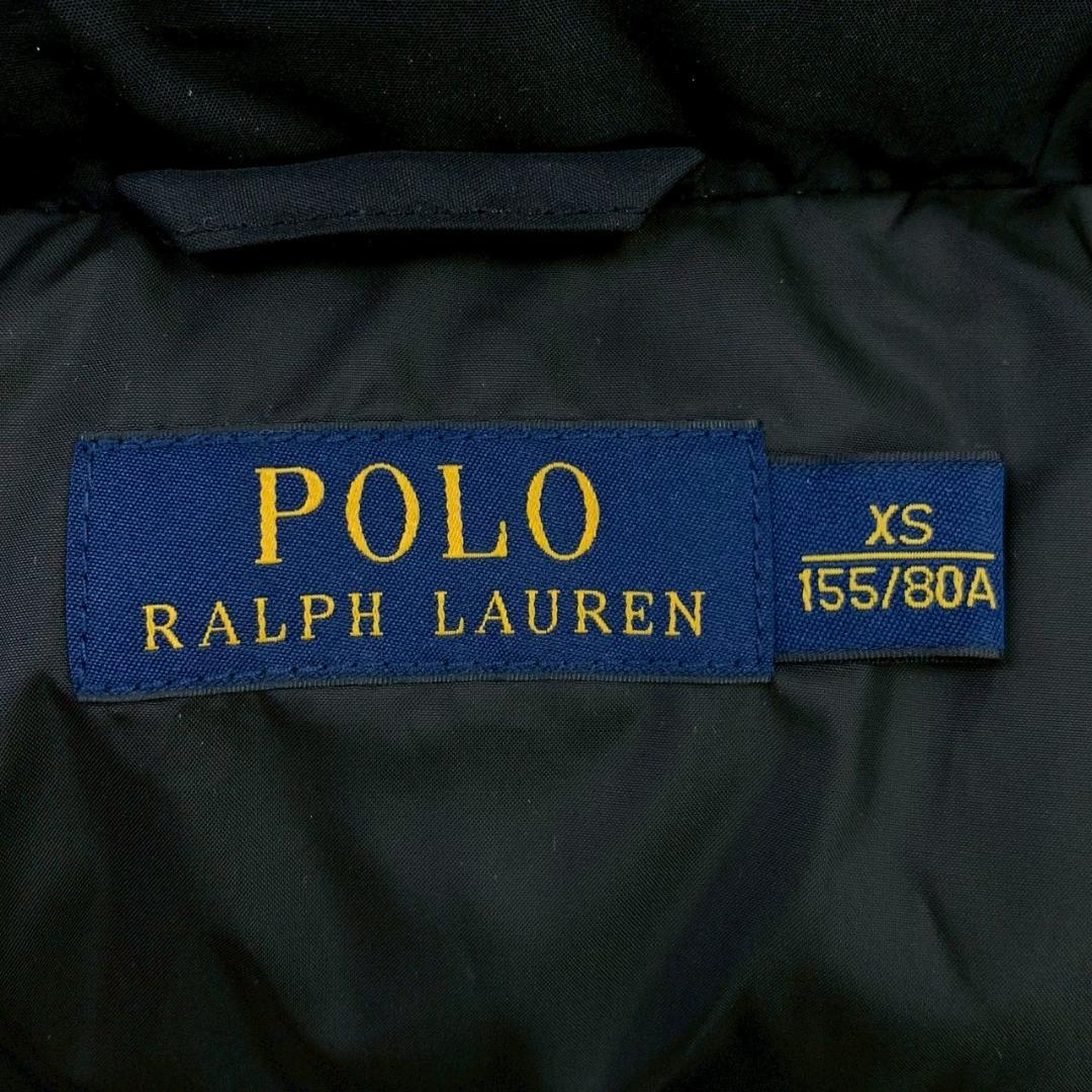 ポロラルフローレン ダウンジャケット 2way ポニー刺繍 黒 XS　E098