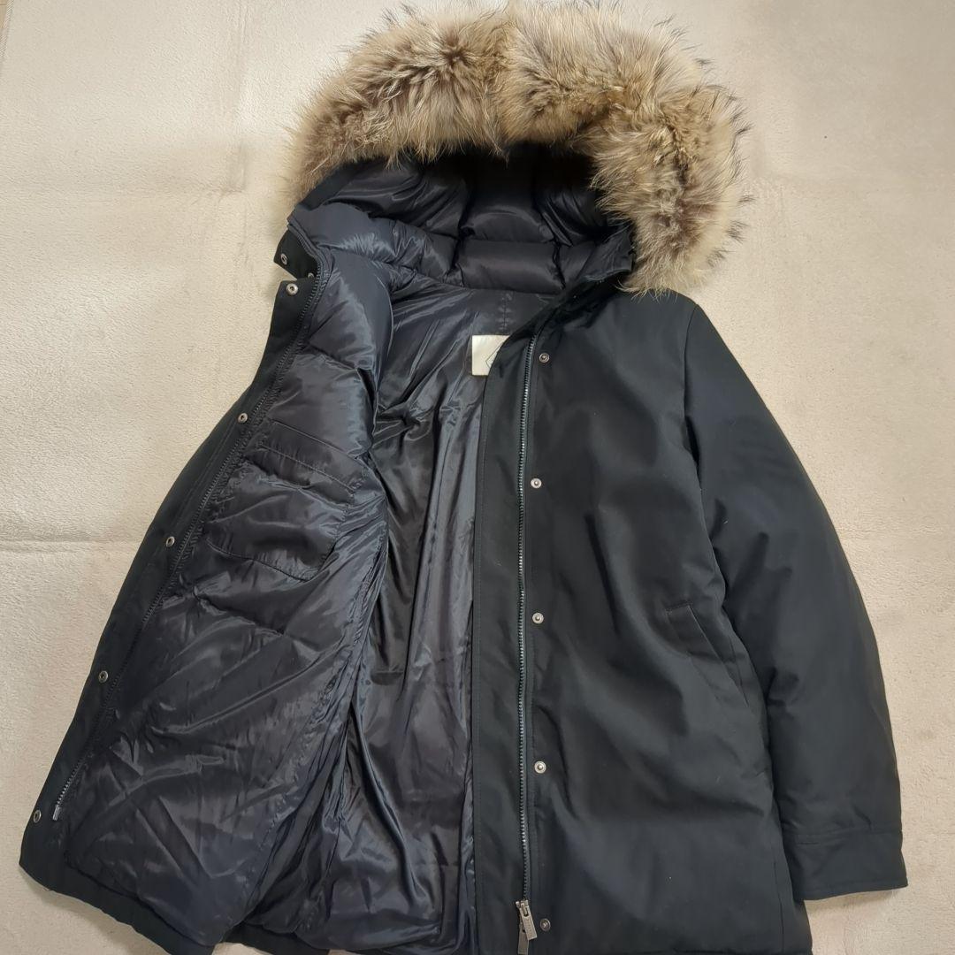 美品 ピレネックス ボルドー ブラック ダウンジャケット 希少 44サイズ