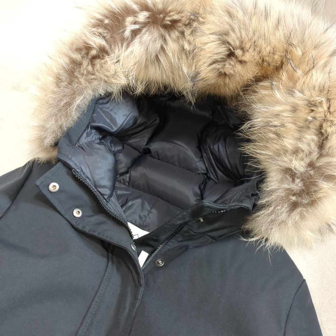 美品 ピレネックス ボルドー ブラック ダウンジャケット 希少 44サイズ