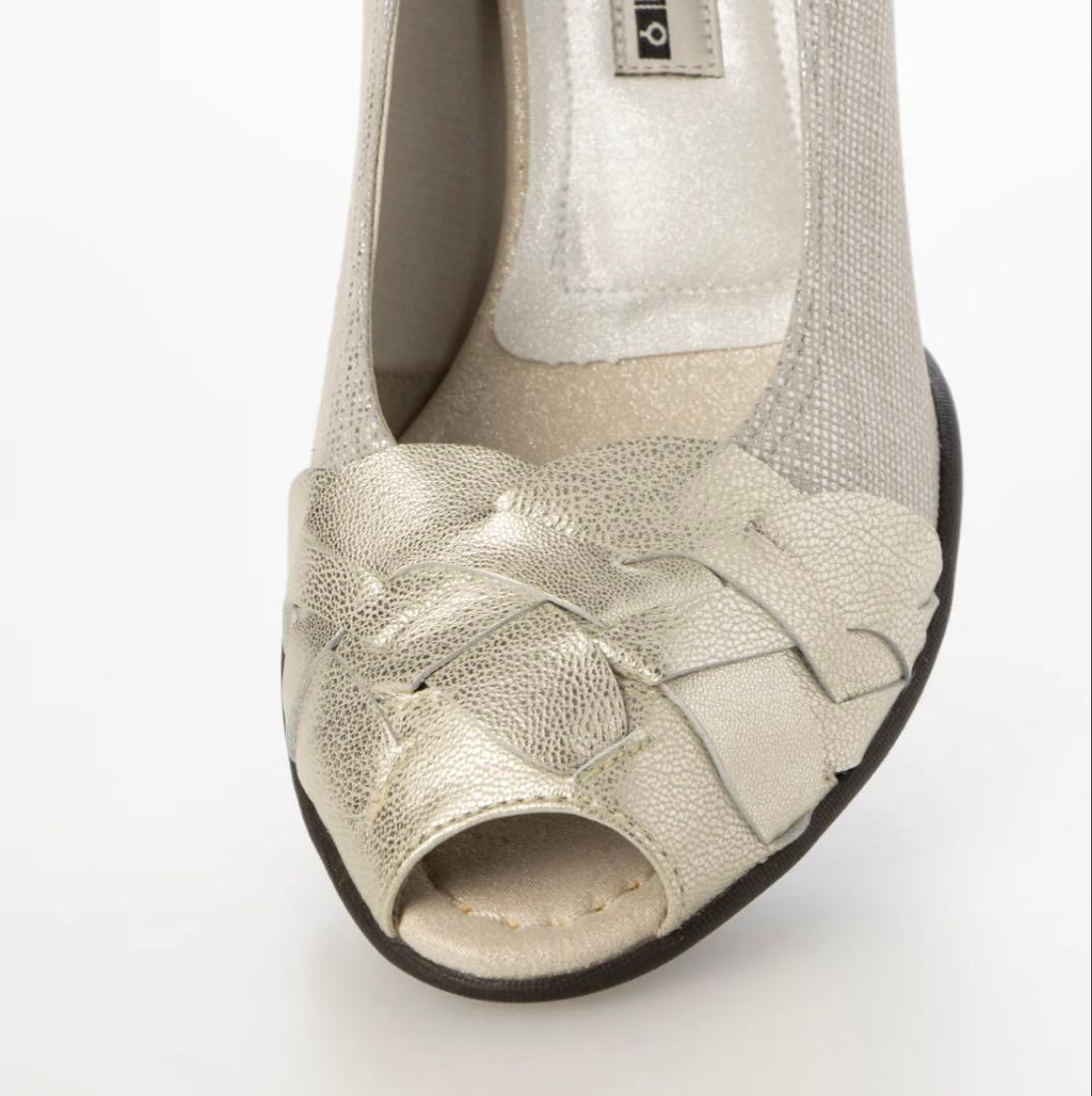 【新品・未使用】コンポジションナイン オープントゥパンプス