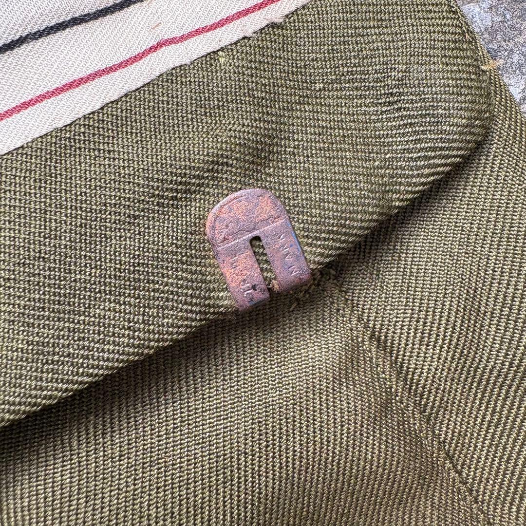 一点物 国民服 戦中 1940年代 日本製 上下セット オリーブグリーン