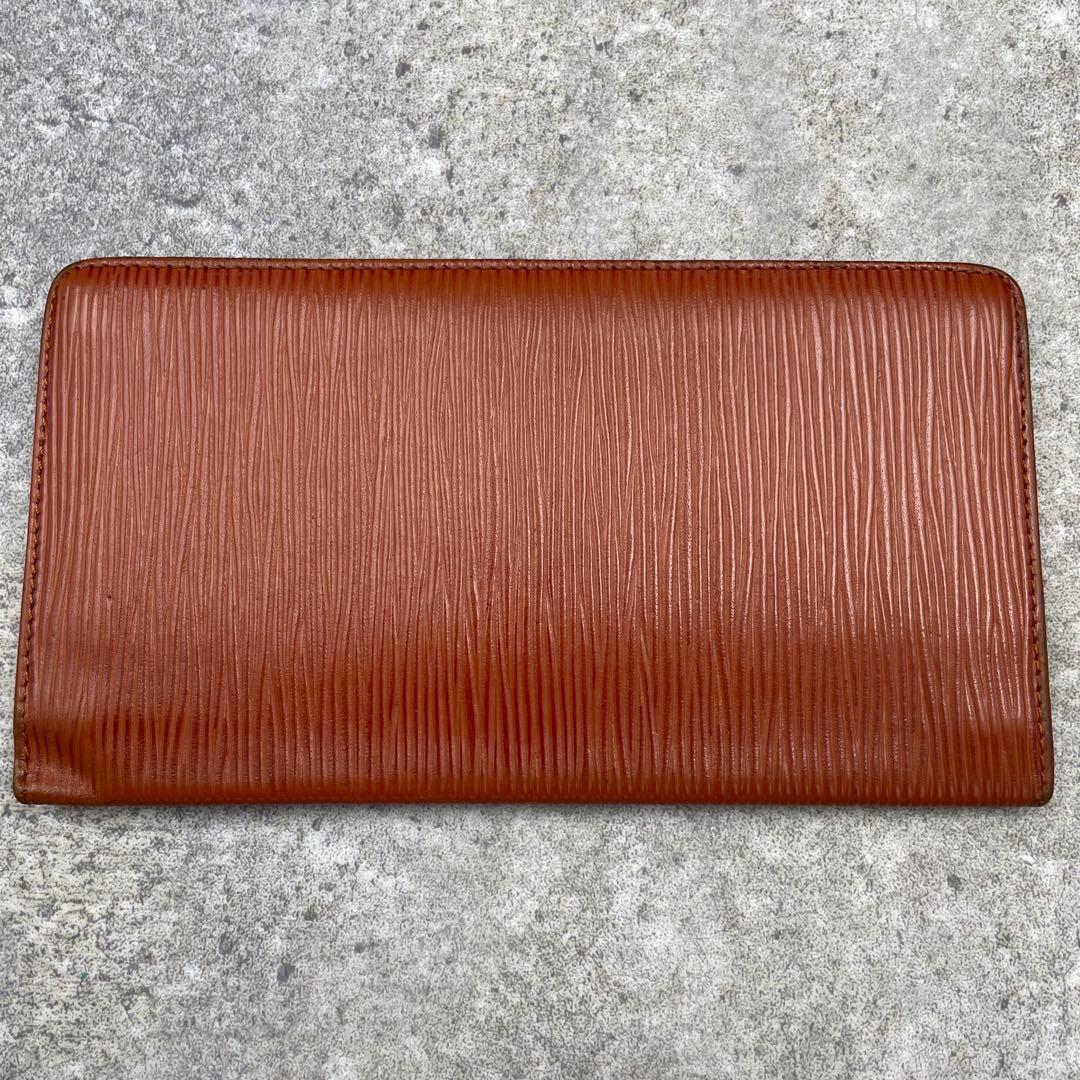 【美品】ルイヴィトン エピ 長財布 茶色 ブラウン レザー