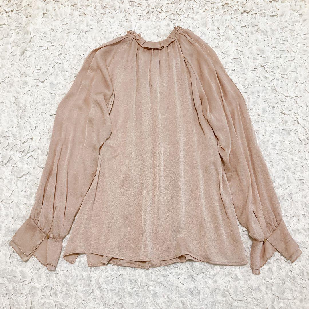 カタログ掲載【25SS】MORABITO SPELL フリルブラウス　ピンク