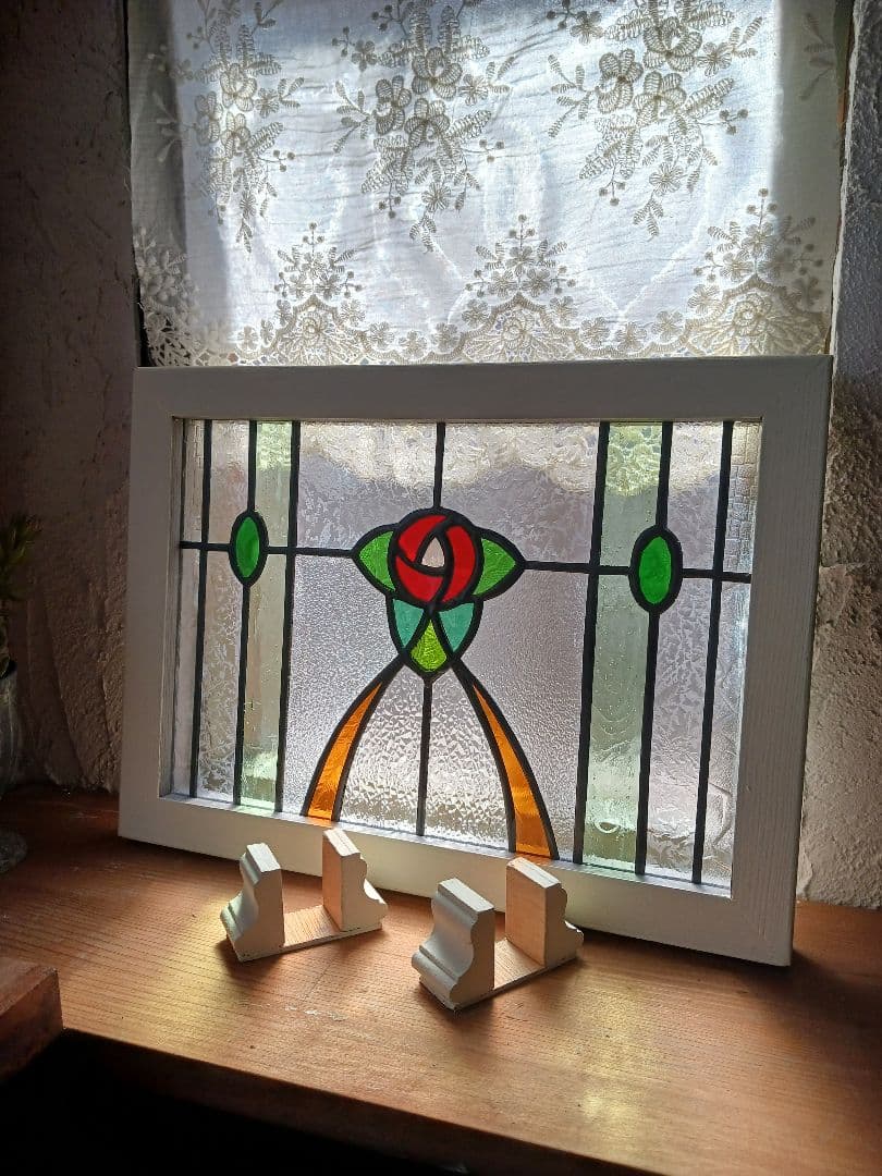 ステンドグラス オリジナルの薔薇