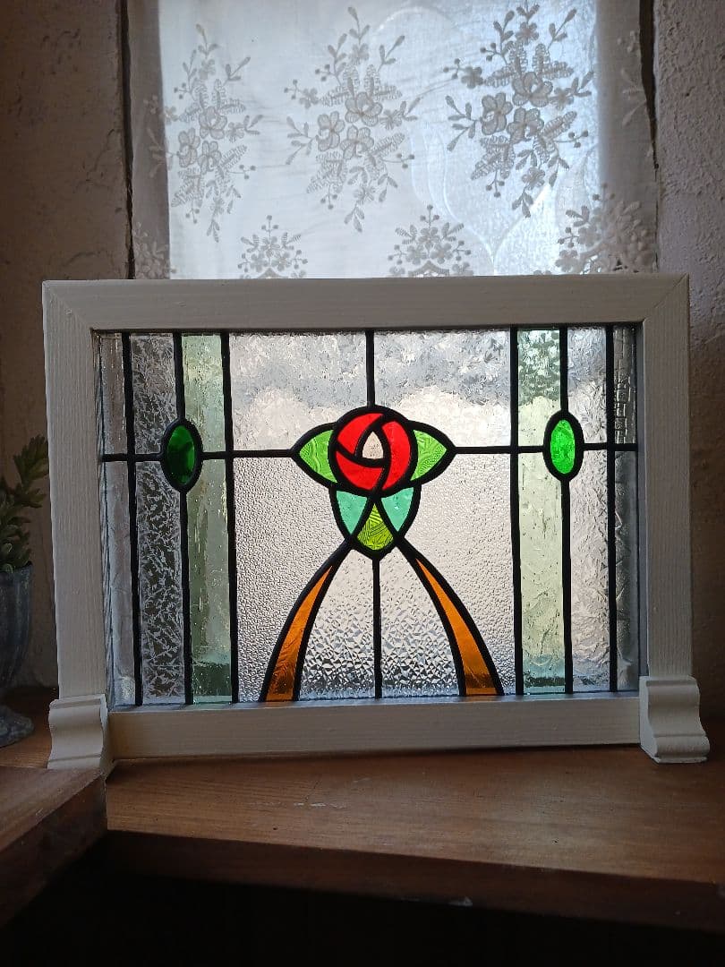 ステンドグラス オリジナルの薔薇