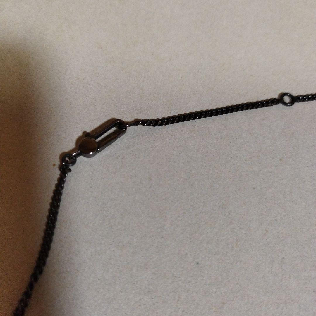 GUCCIブラック模様入りネックレス