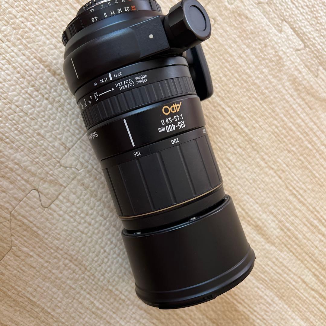 ニコンマウント、SIGMAアポ135-400mm /4.5-5.6ズームレンズ
