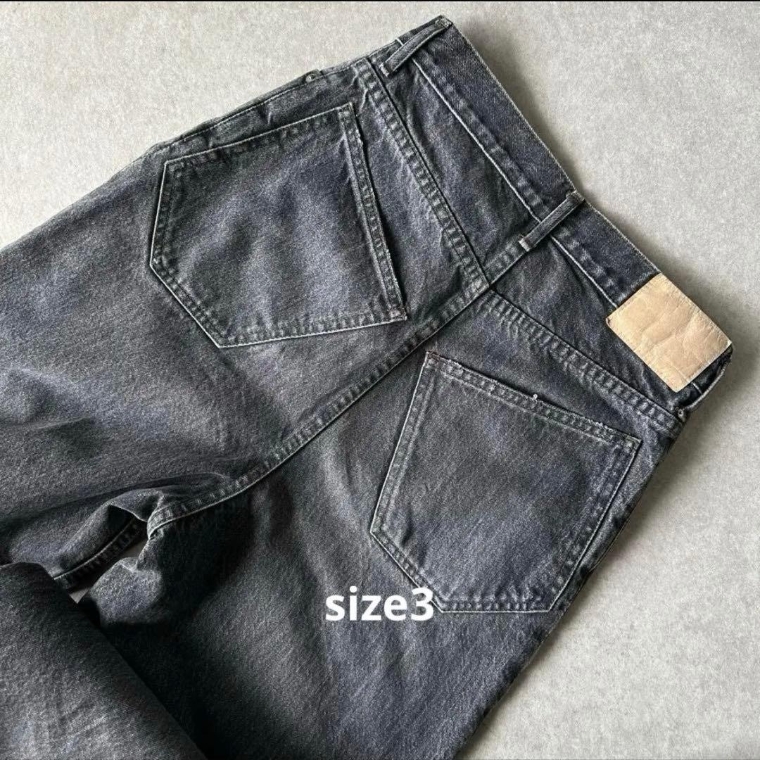 2/8で削除ok.soon original wide denim black