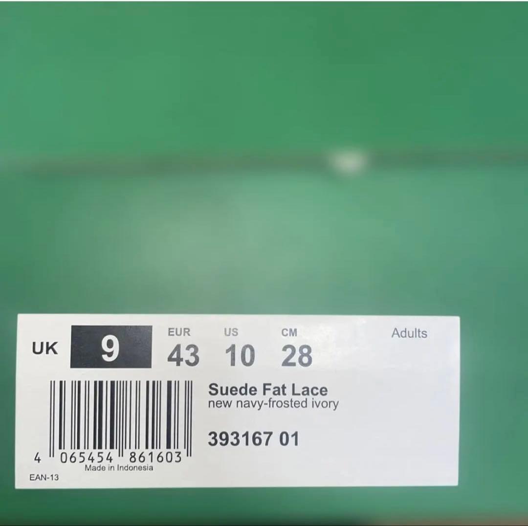 新品未使用　PUMAプーマ スウェード ファットレース ネイビー　28cm