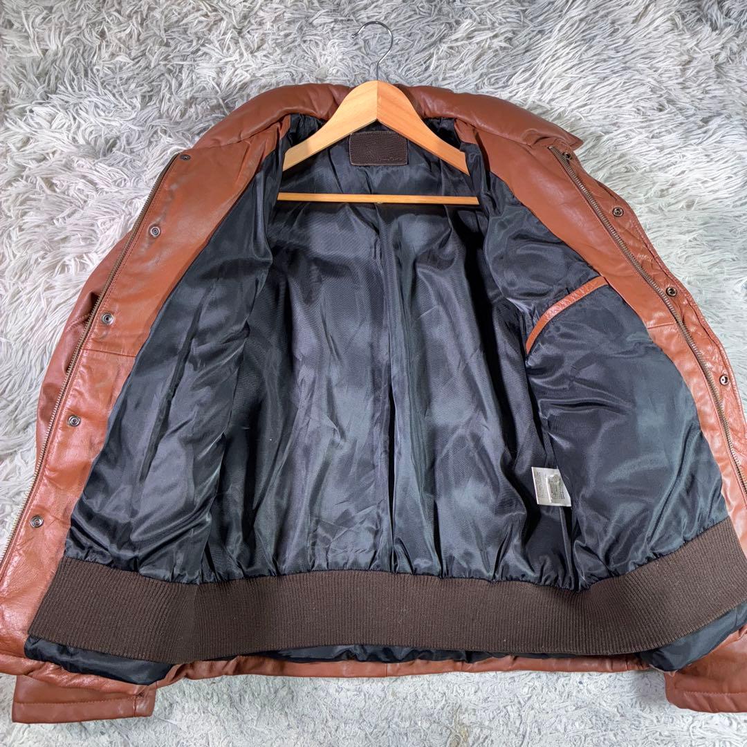 Liugoo Leathers 本革 馬革レザーダウンジャケット L