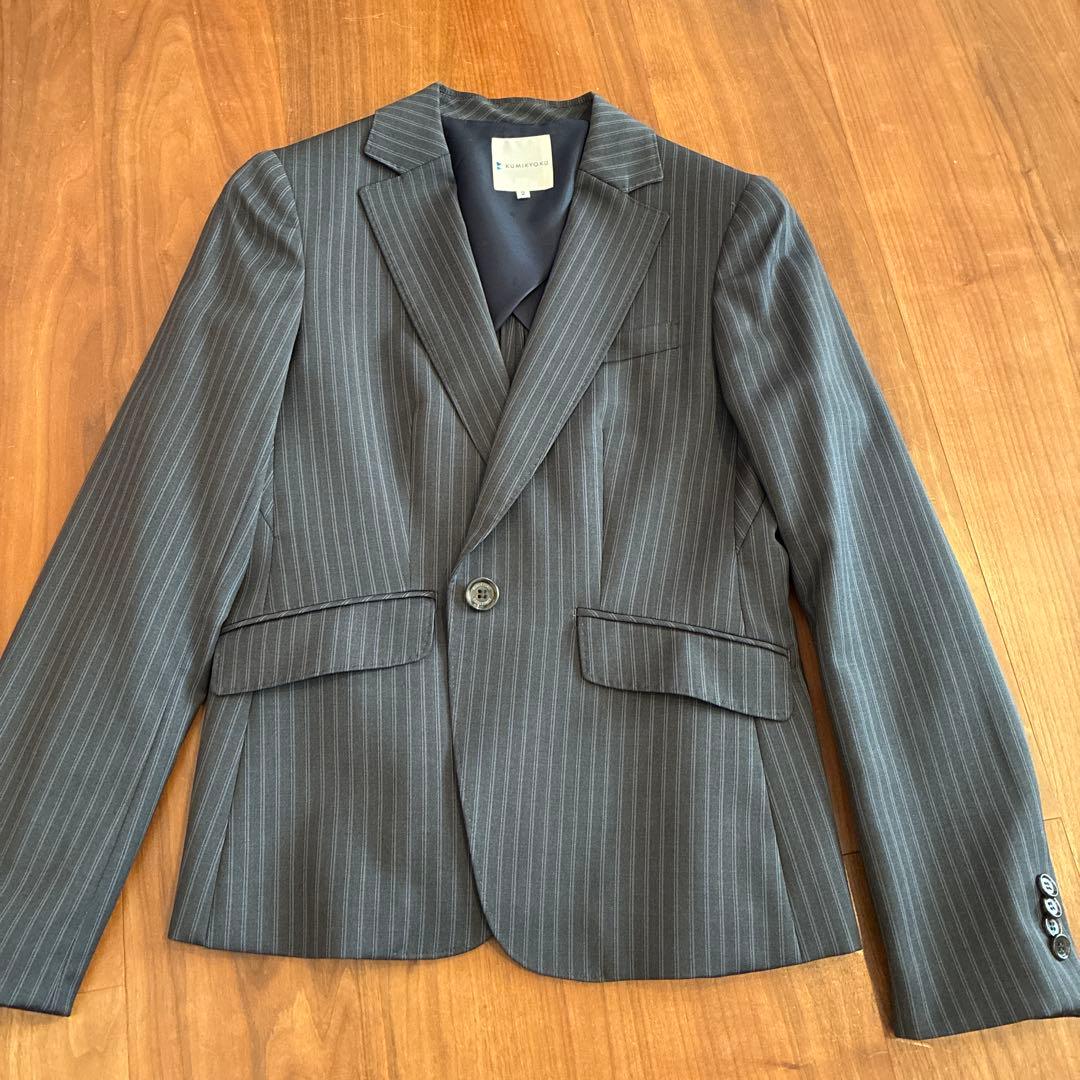 KUMIKYOKU グレーストライプスーツ上下 サイズ2