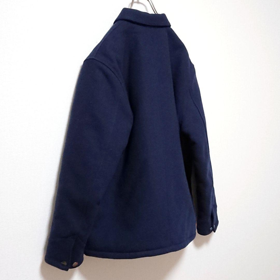 希少 カーハート WIP 刺繍ロゴ ウール ミシガンコート ブルゾン ジャケット