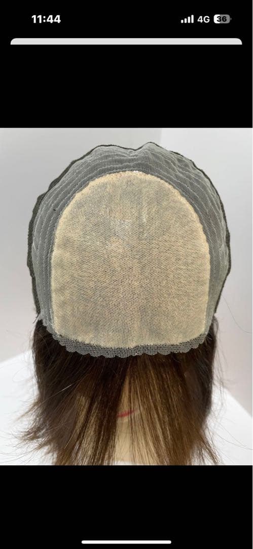 フルウィッグ人毛100%人毛ウィッグ医療ウィッグロングストレートM 広い頭皮