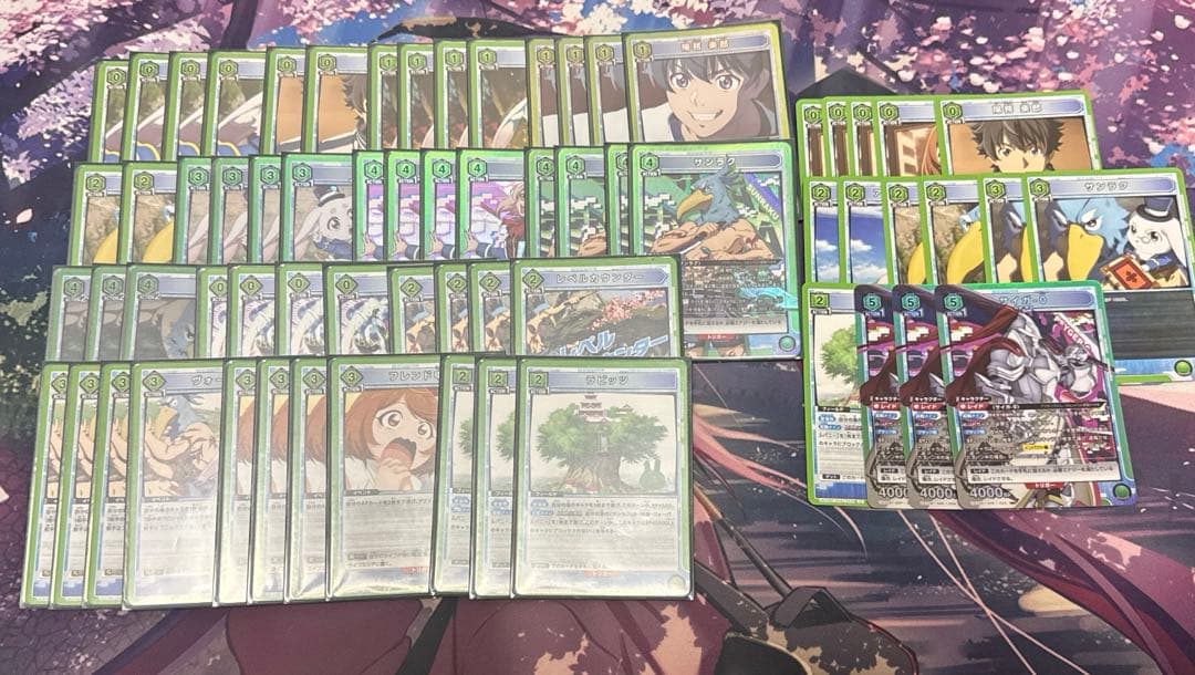 緑シャンフロ デッキ 50枚＋調整パーツ15枚