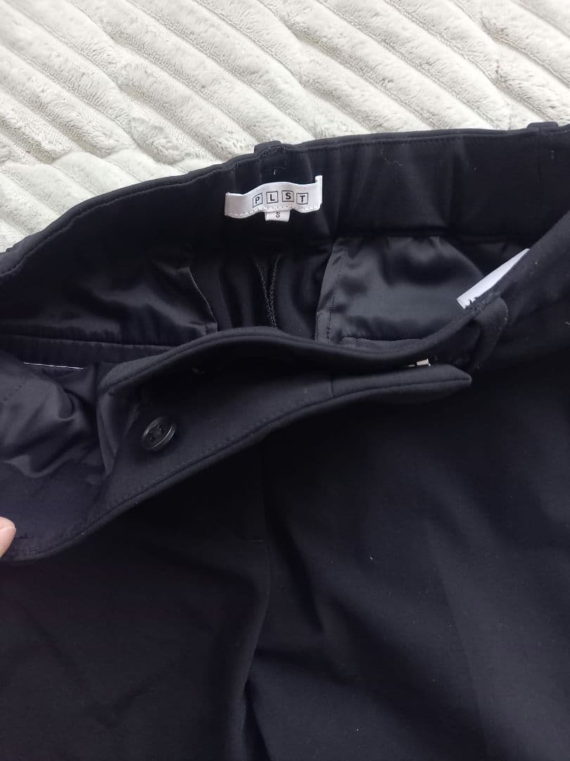 美品　PLST プラステ　ノーカラー　ジャケット　パンツ　セットアップ　　手洗い