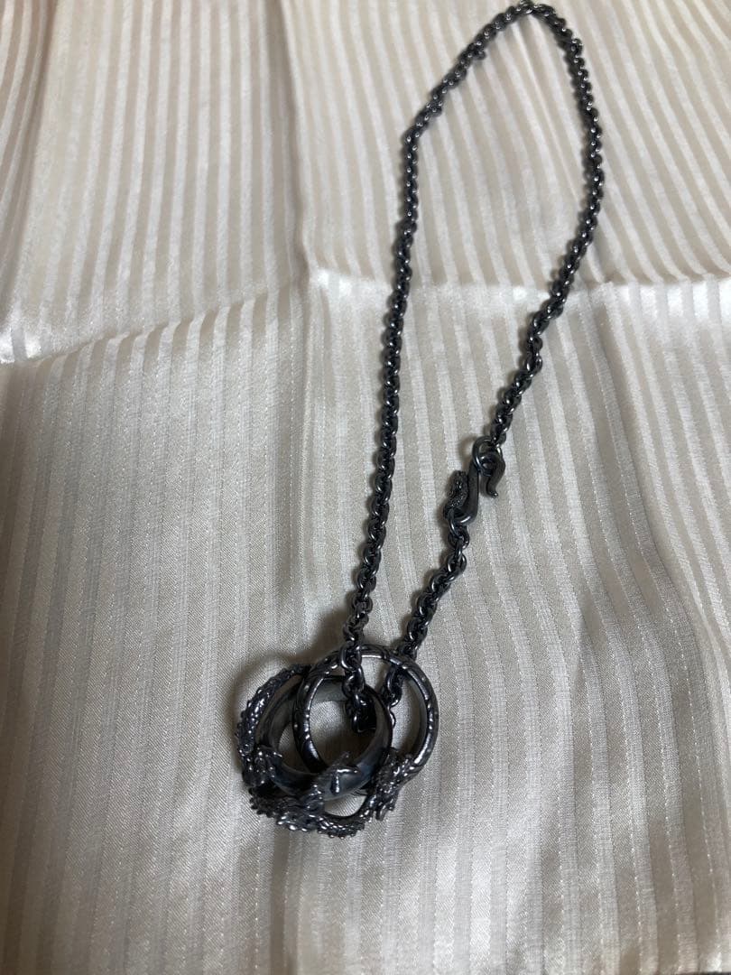 美品　MARS龍 ネックレス 925シルバー ブラック