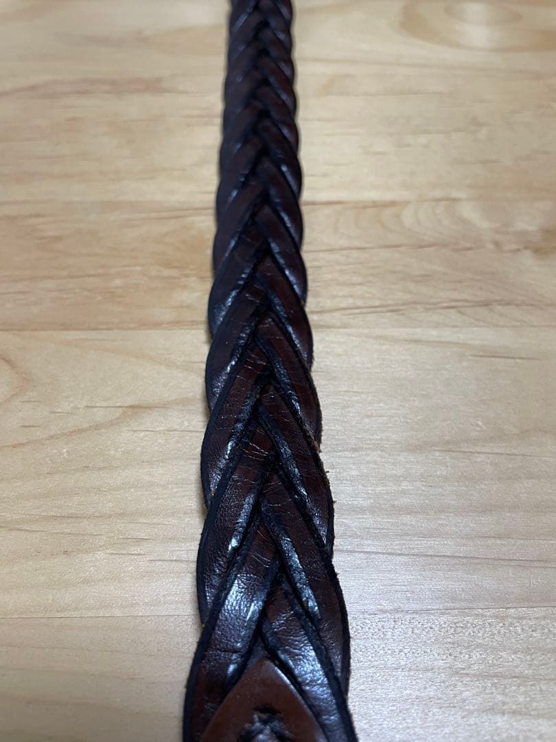 ダニエル&ボブ　編み込みレザーベルト